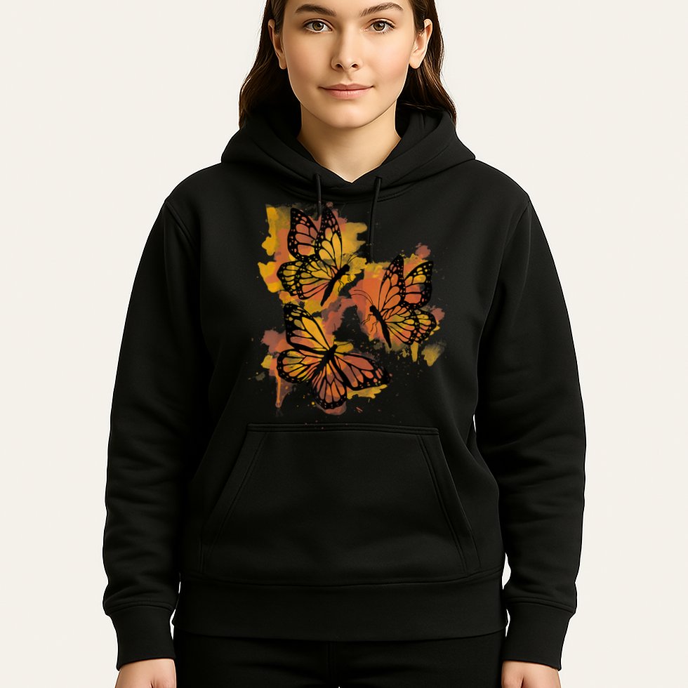 Monarch Butterfly Colourful Butterfly Hoodie