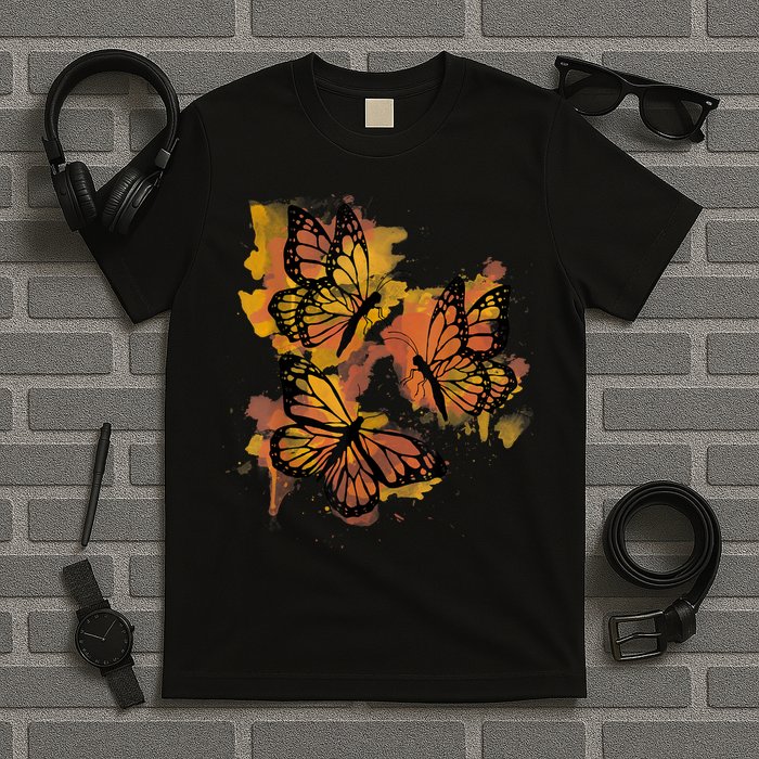 Monarch Butterfly Colourful Butterfly T-Shirt