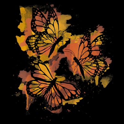 Monarch Butterfly Colourful Butterfly T-Shirt