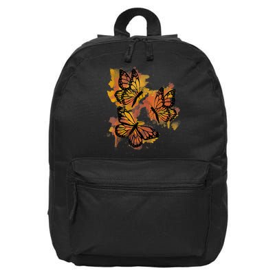 Monarch Butterfly Colourful Butterfly 16 in Basic Backpack