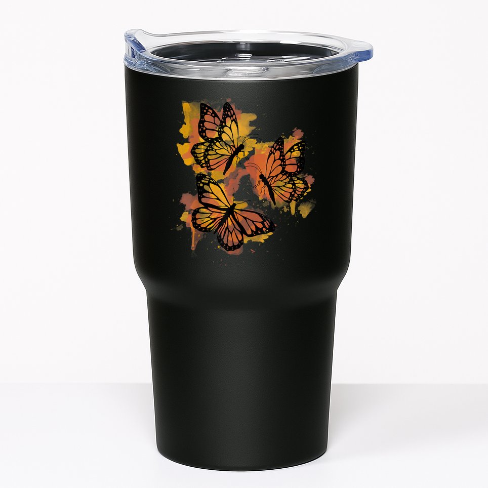 Monarch Butterfly Colourful Butterfly Tumbler