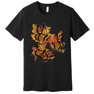 Monarch Butterfly Colourful Butterfly Premium T-Shirt