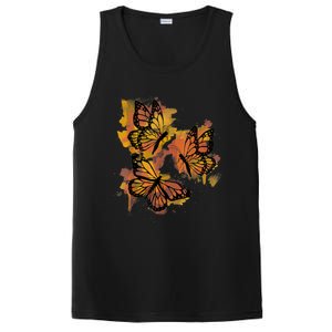 Monarch Butterfly Colourful Butterfly PosiCharge Competitor Tank