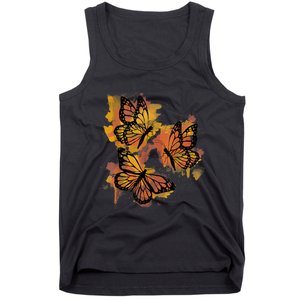 Monarch Butterfly Colourful Butterfly Tank Top