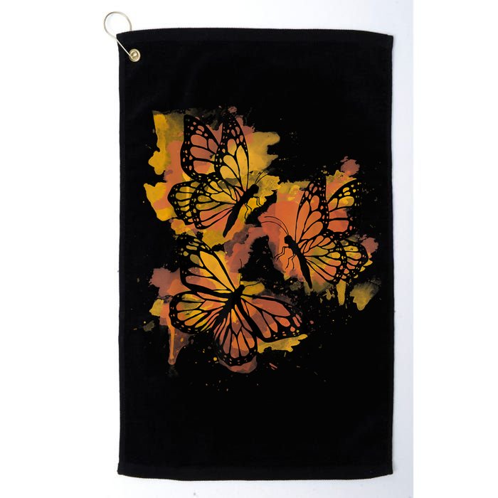 Monarch Butterfly Colourful Butterfly Golf Towel