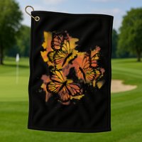Monarch Butterfly Colourful Butterfly Golf Towel