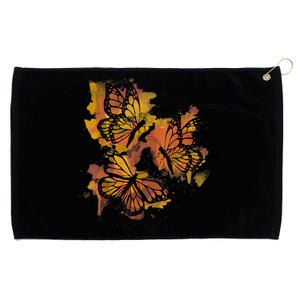 Monarch Butterfly Colourful Butterfly Grommeted Golf Towel