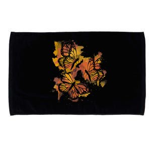 Monarch Butterfly Colourful Butterfly Microfiber Hand Towel