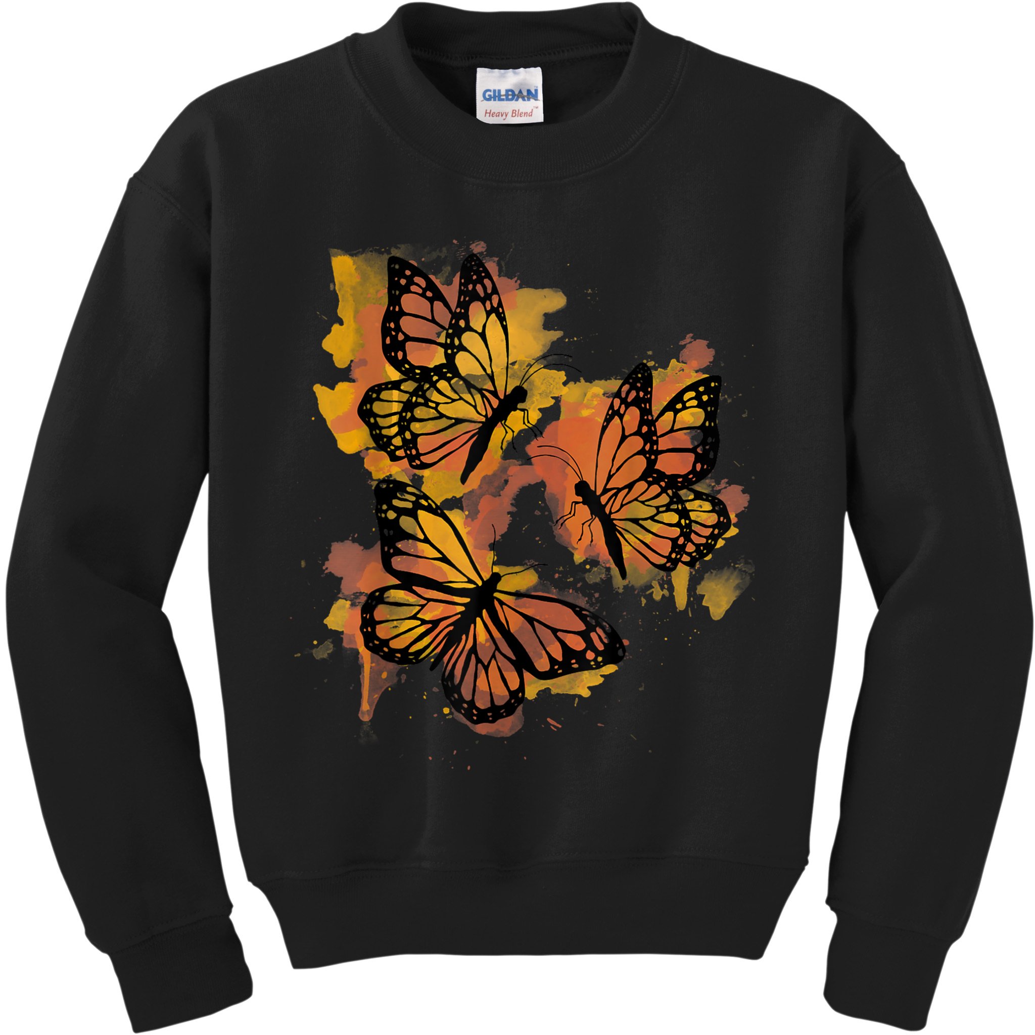 Monarch Butterfly Colourful Butterfly Kids Sweatshirt