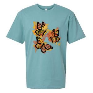 Monarch Butterfly Colourful Butterfly Sueded Cloud Jersey T-Shirt