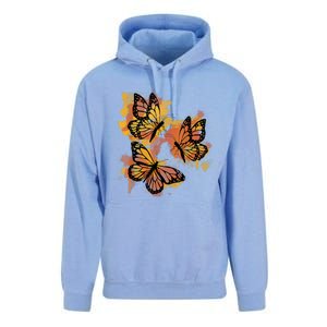 Monarch Butterfly Colourful Butterfly Unisex Surf Hoodie