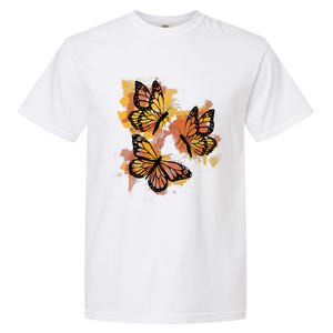 Monarch Butterfly Colourful Butterfly Garment-Dyed Heavyweight T-Shirt