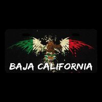 Mexicali Baja California Mexico License Plate Aesthetic Impact Tech Backpack