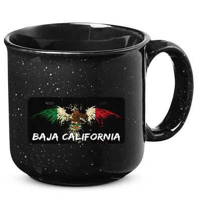 Mexicali Baja California Mexico License Plate Aesthetic 15oz Campfire Ceramic Mug