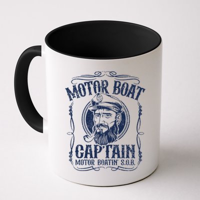 Motor Boat Captain Funny Pontoon Boating Boatin Lake Mug