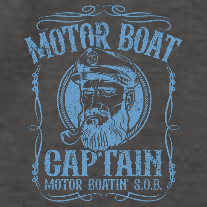 Motor Boat Captain Funny Pontoon Boating Boatin Lake Vector Backpack