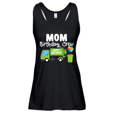 Mom Birthday Crew Garbage Truck Birthday Party Ladies Essential Flowy Tank