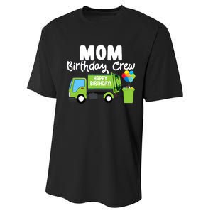 Mom Birthday Crew Garbage Truck Birthday Party Performance Sprint T-Shirt