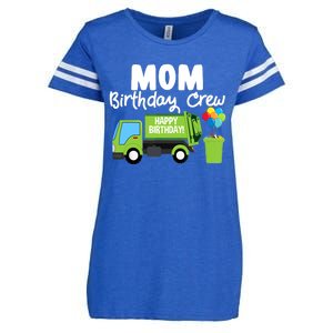 Mom Birthday Crew Garbage Truck Birthday Party Enza Ladies Jersey Football T-Shirt