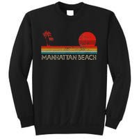 Manhattan Beach California Ca Surfer Retro Sunset Vintage Sweatshirt