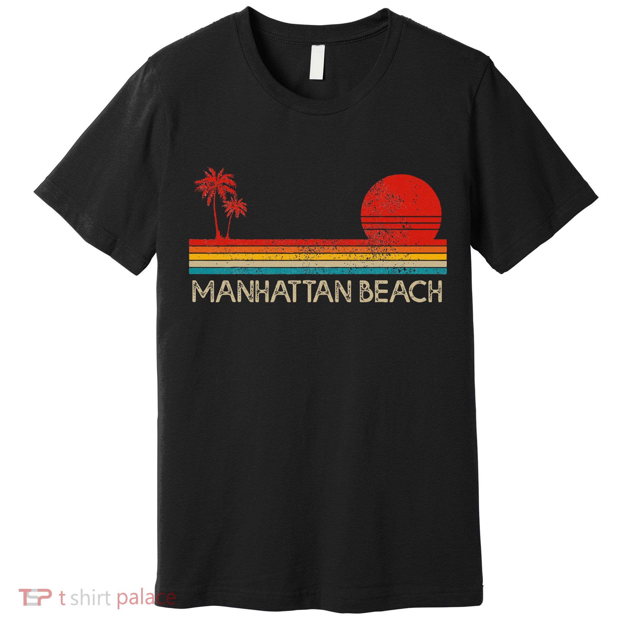 Manhattan Beach California Ca Surfer Retro Sunset Vintage Premium T-Shirt
