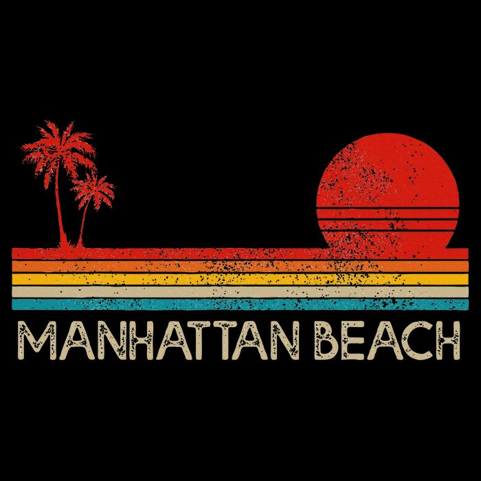 Manhattan Beach California Ca Surfer Retro Sunset Vintage Baby Bodysuit