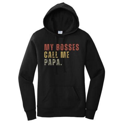 My Boss Calls Me Papa Women's Pullover Hoodie