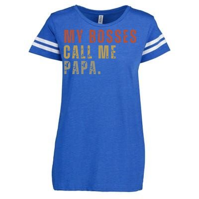 My Boss Calls Me Papa Enza Ladies Jersey Football T-Shirt