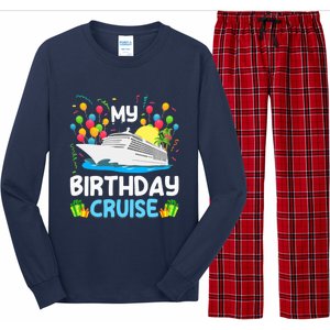 My Birthday Cruise Ship Vacation Party Cruising Long Sleeve Pajama Set