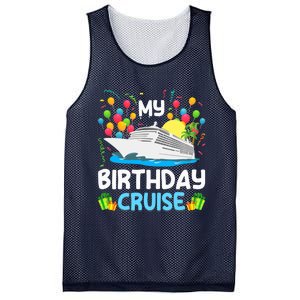 My Birthday Cruise Ship Vacation Party Cruising Mesh Reversible Basketball Jersey Tank