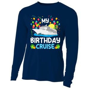 My Birthday Cruise Ship Vacation Party Cruising Cooling Performance Long Sleeve Crew