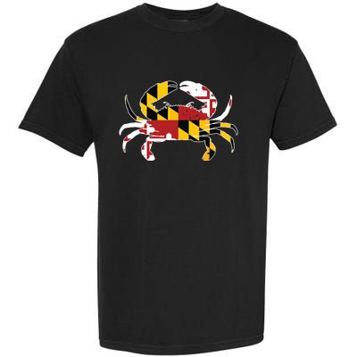 Maryland Blue Crab Vintage Maryland Flag Pride Garment-Dyed Heavyweight T-Shirt