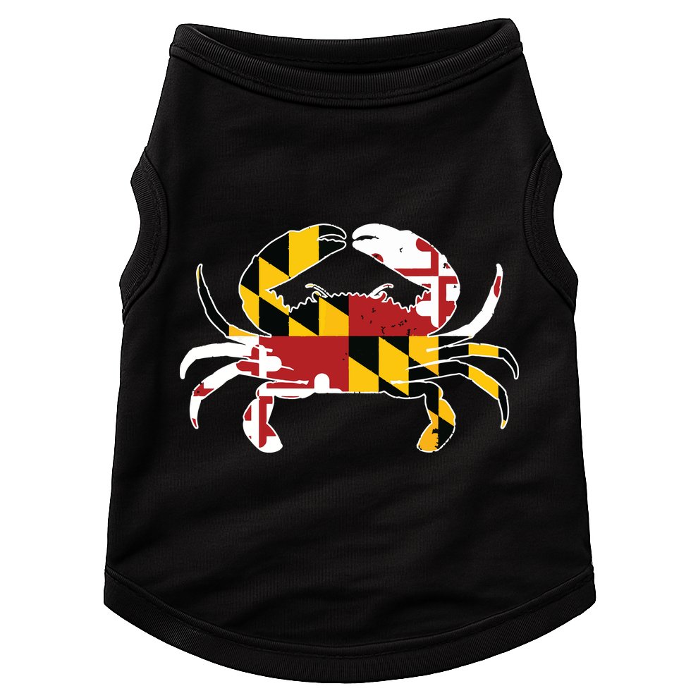 Maryland Blue Crab Vintage Maryland Flag Pride Doggie Tank