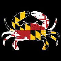 Maryland Blue Crab Vintage Maryland Flag Pride Doggie Tank