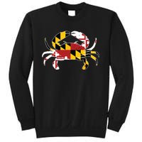 Maryland Blue Crab Vintage Maryland Flag Pride Sweatshirt