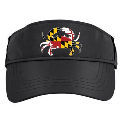 Maryland Blue Crab Vintage Maryland Flag Pride Adult Drive Performance Visor