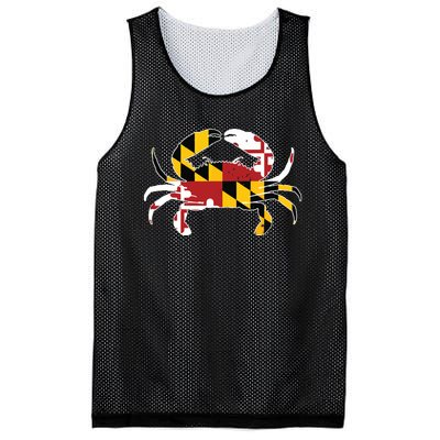 Maryland Blue Crab Vintage Maryland Flag Pride Mesh Reversible Basketball Jersey Tank