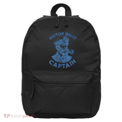 Motor Boat Captain 16 in Basic Backpack
