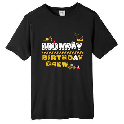 Mommy Birthday Crew Construction Family Birthday Party Tall Fusion ChromaSoft Performance T-Shirt