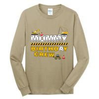 Mommy Birthday Crew Construction Family Birthday Party Tall Long Sleeve T-Shirt