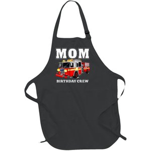 Mom Birthday Crew Fire Truck Firefighter Full-Length Apron With Pockets