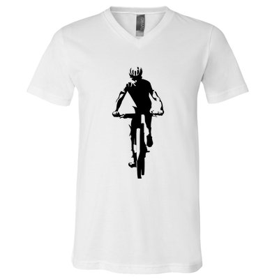 Mountain Bike Cycling V-Neck T-Shirt