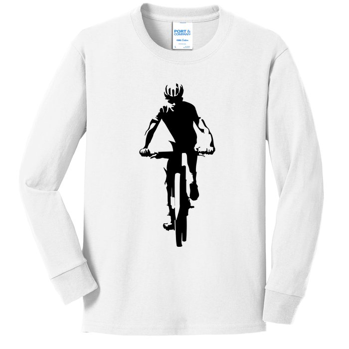 Mountain Bike Cycling Kids Long Sleeve Shirt