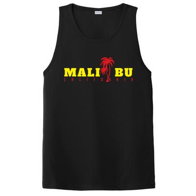 Malibu Beach California Souvenir PosiCharge Competitor Tank