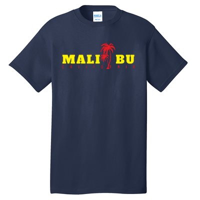 Malibu Beach California Souvenir Tall T-Shirt