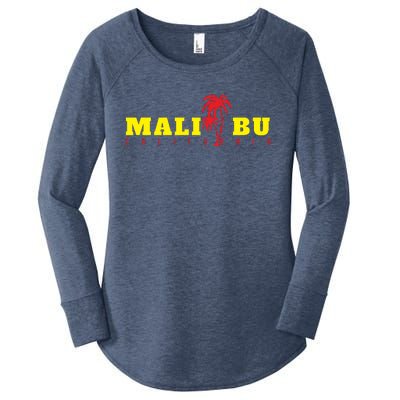 Malibu Beach California Souvenir Women's Perfect Tri Tunic Long Sleeve Shirt