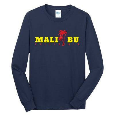 Malibu Beach California Souvenir Tall Long Sleeve T-Shirt