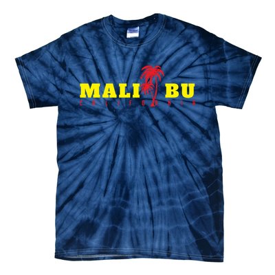 Malibu Beach California Souvenir Tie-Dye T-Shirt