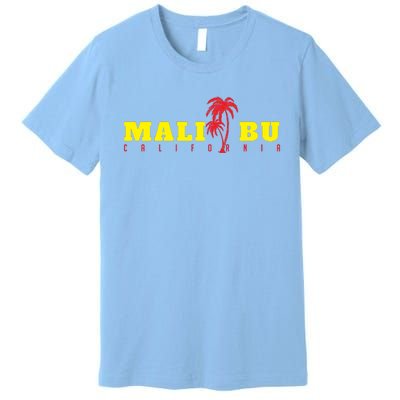 Malibu Beach California Souvenir Premium T-Shirt