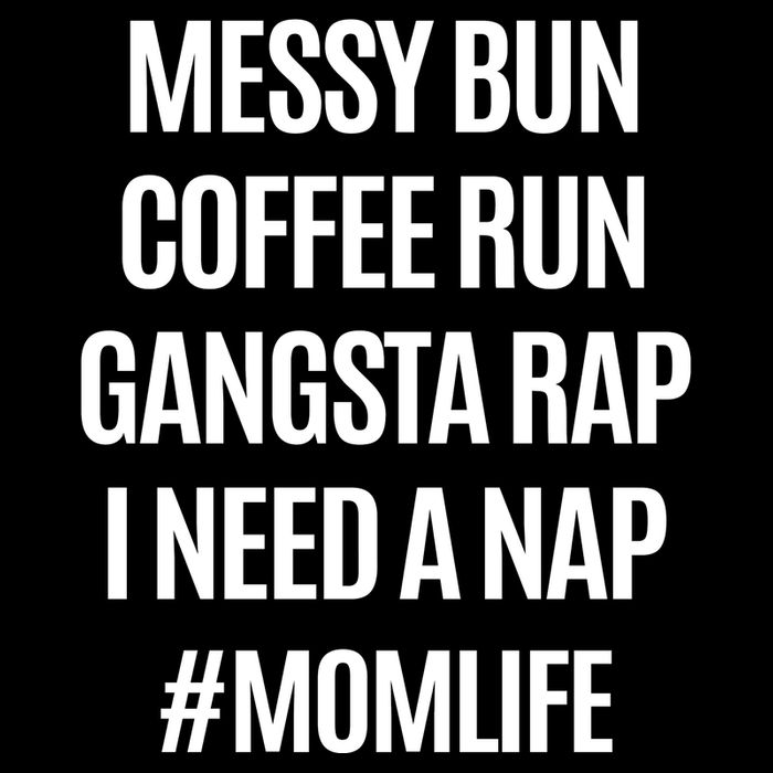 Messy Bun Coffee Run Gangsta Rap I Need A Nap Momlife Sustainable Bucket Hat